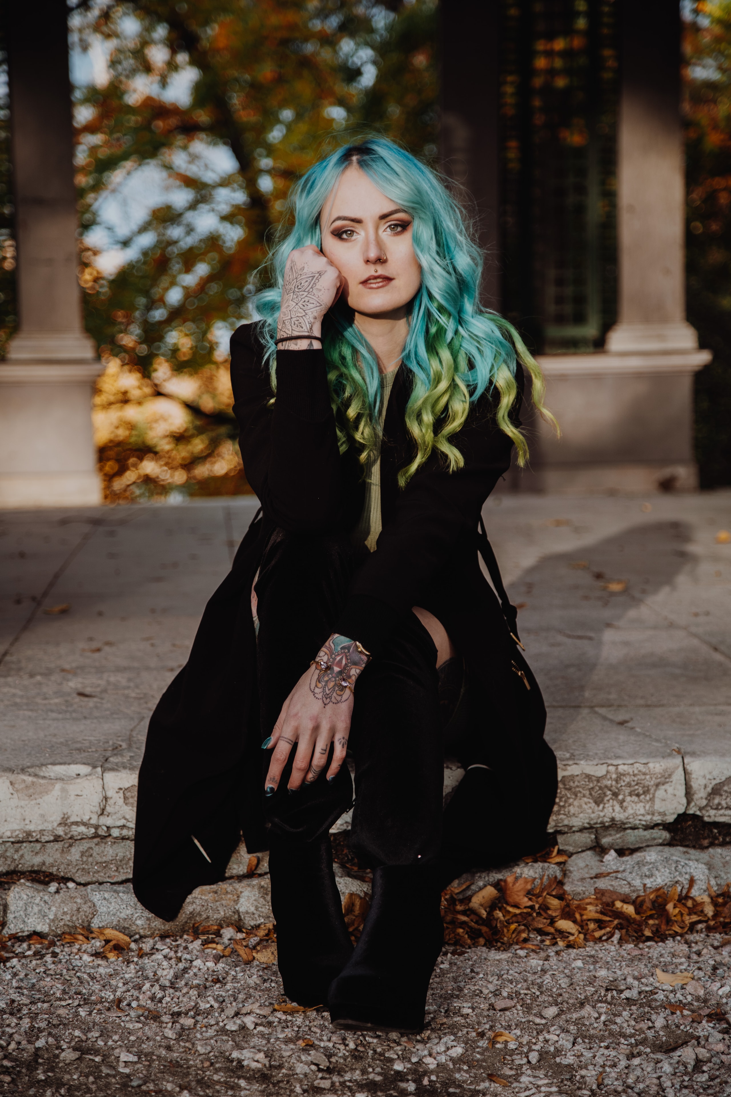 Autumn Columns — Model Photography by Maxim Abusbaih