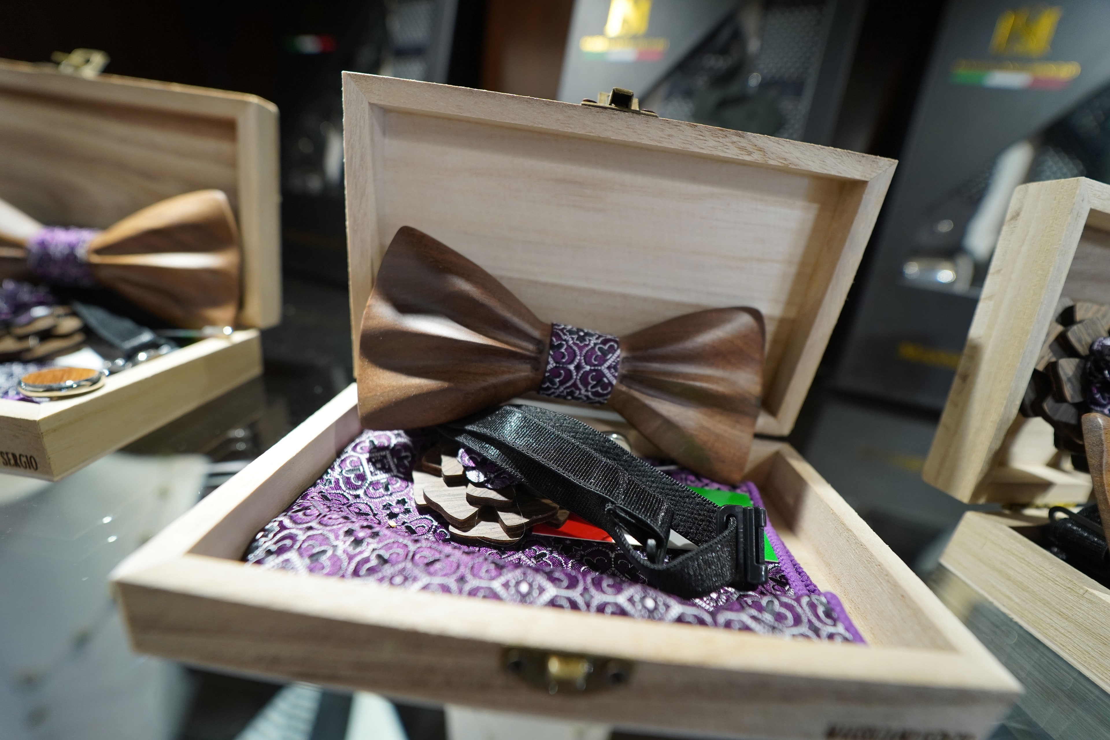 Men's Shop Cyprus — Wooden Bow Ties