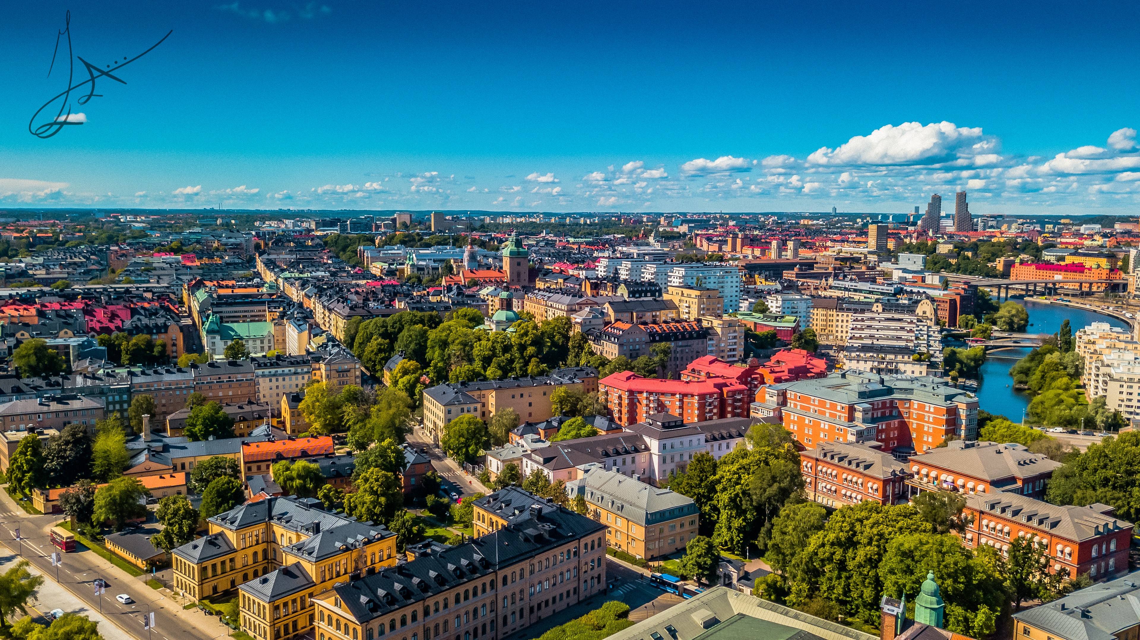 Stockholm Rooftops — Aerial